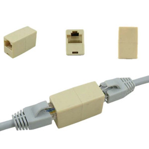 Adaptateur Connecteur RJ45 vers RJ45 Blanc