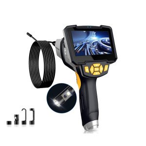 Camera Endoscopique, Full HD Endoscope Industriel Double Lentille Caméra