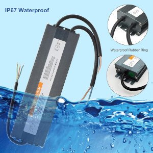 Transformateur LED DC 12V 400W  IP67 Imperméable